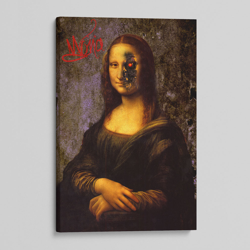 Mona Lisa Terminator Canvas